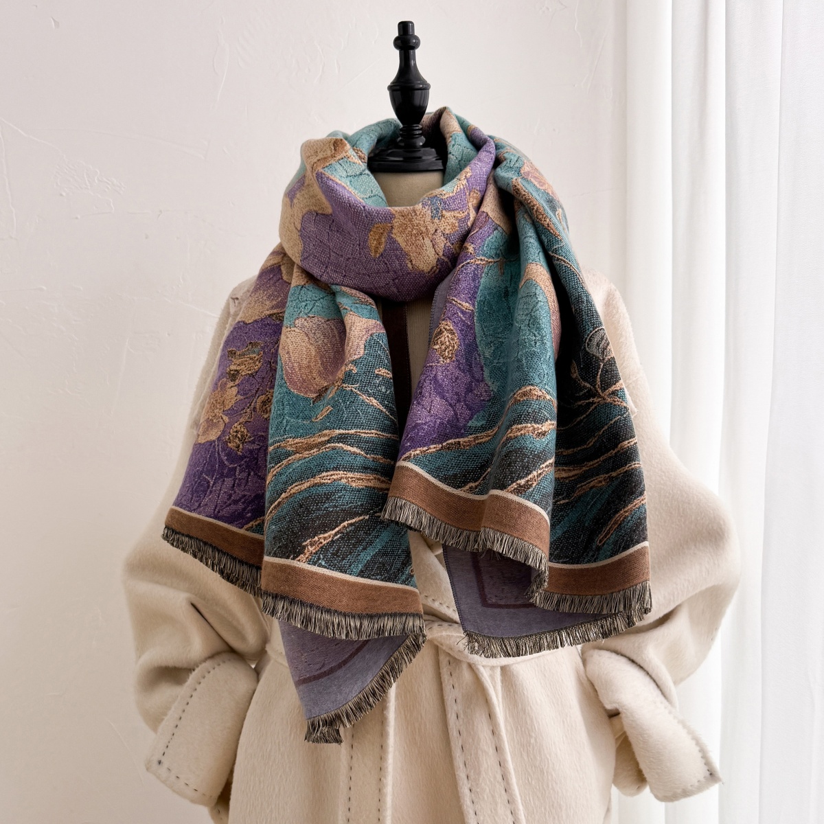 Cashmere Pashmina Wrap - Женский шарф из кашемира, бандана, хиджаб,