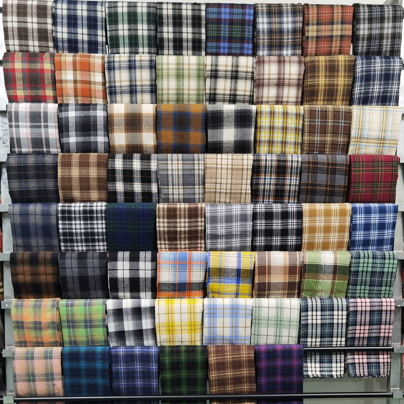 Flannel Shirt Lined - Фланелевая ткань в клетку из саржи