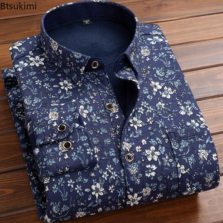 Flannel Shirt Lined - Фланелевая мужская рубашка 2026 Осень-зима Мужская