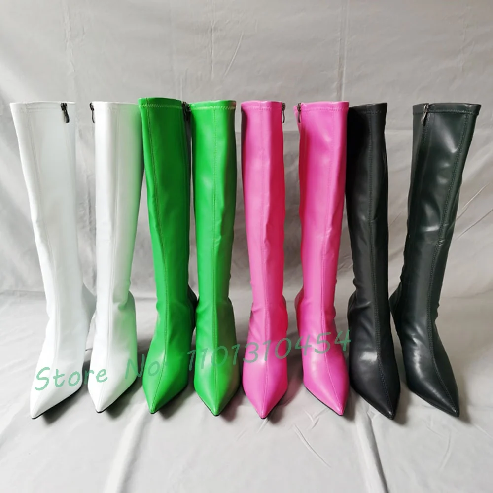 Waterproof Winter Boot - Женские высокие сапоги с заостренным носком,