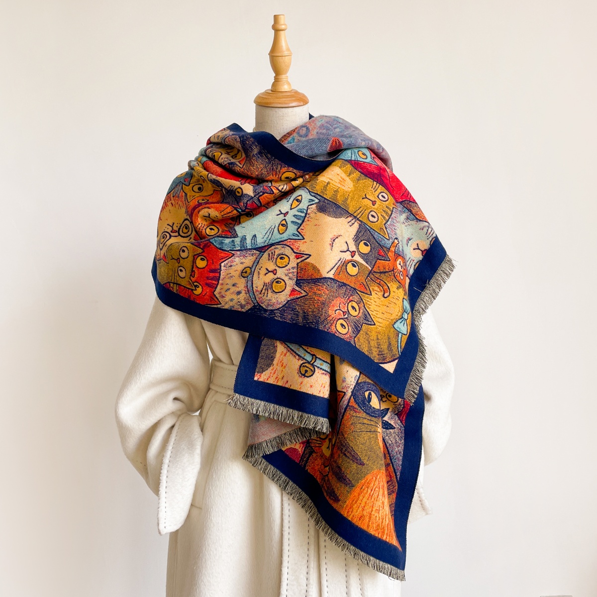 Шарф с принтом, пашмина, шаль, – обзор и цена Cashmere Pashmina Wrap
