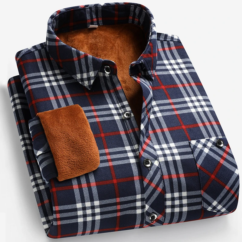 Осенне-зимняя мужская рубашка  – обзор и цена Flannel Shirt Lined